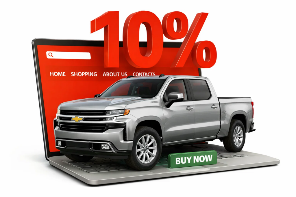 Chevrolet pickup med 10 % rabatt for nettkunder hos Amerikanske Bildeler
